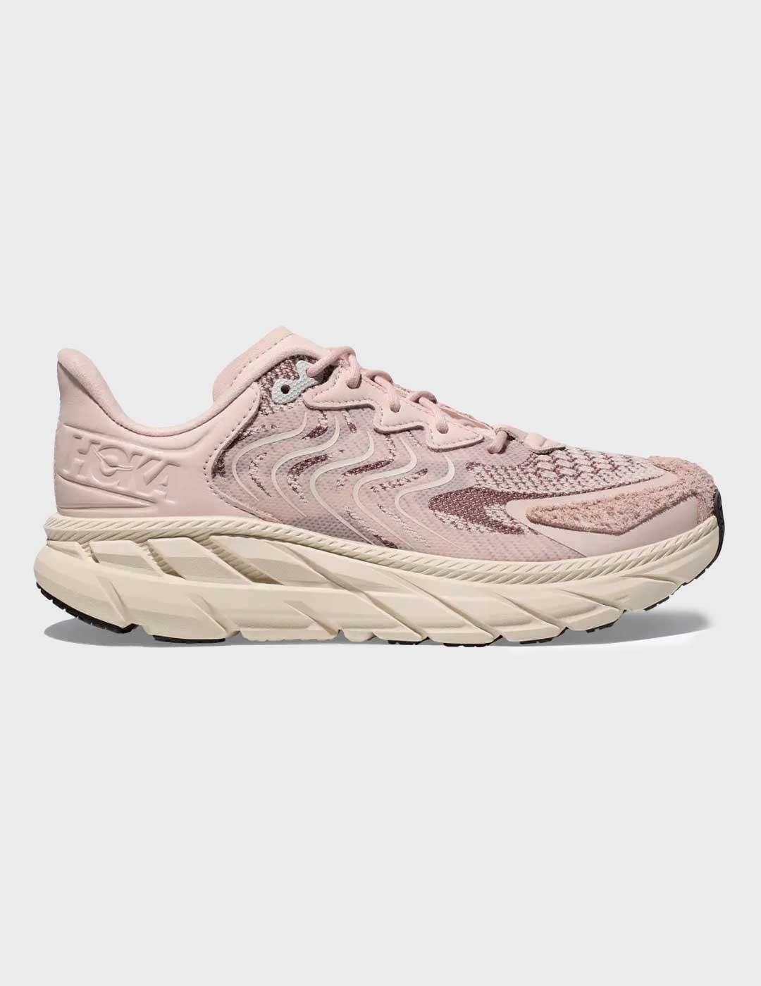 Hoka Clifton Ls Pearl Gal zapatilla rosa para mujer