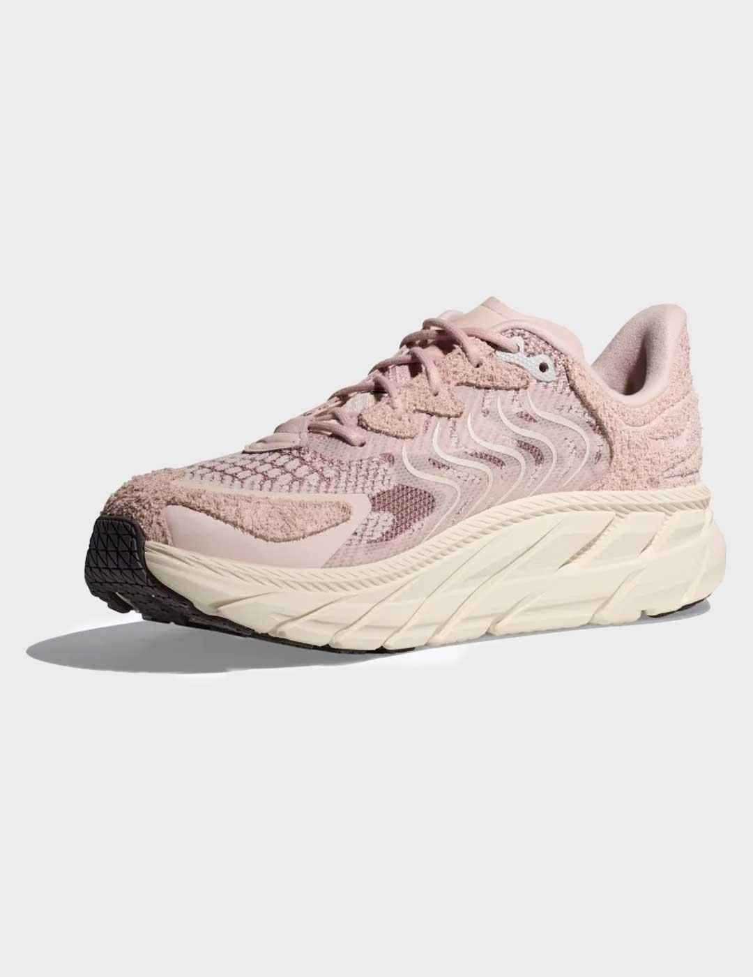 Hoka Clifton Ls Pearl Gal zapatilla rosa para mujer