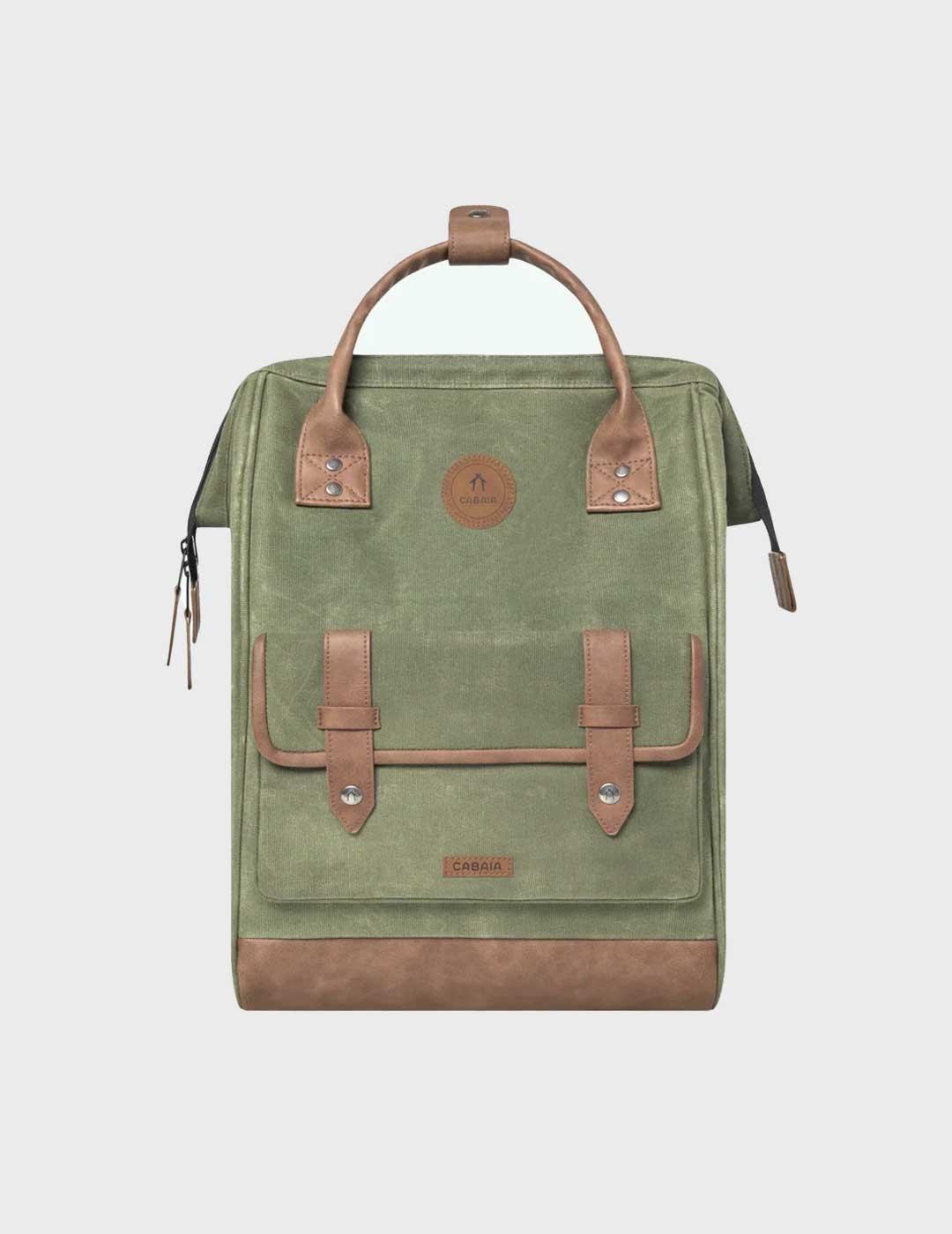 Cabaia Nicosei mochila verde para hombre y mujer