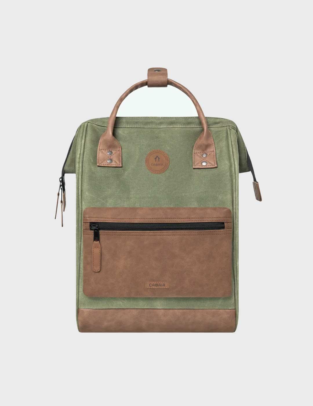 Cabaia Nicosei mochila verde para hombre y mujer