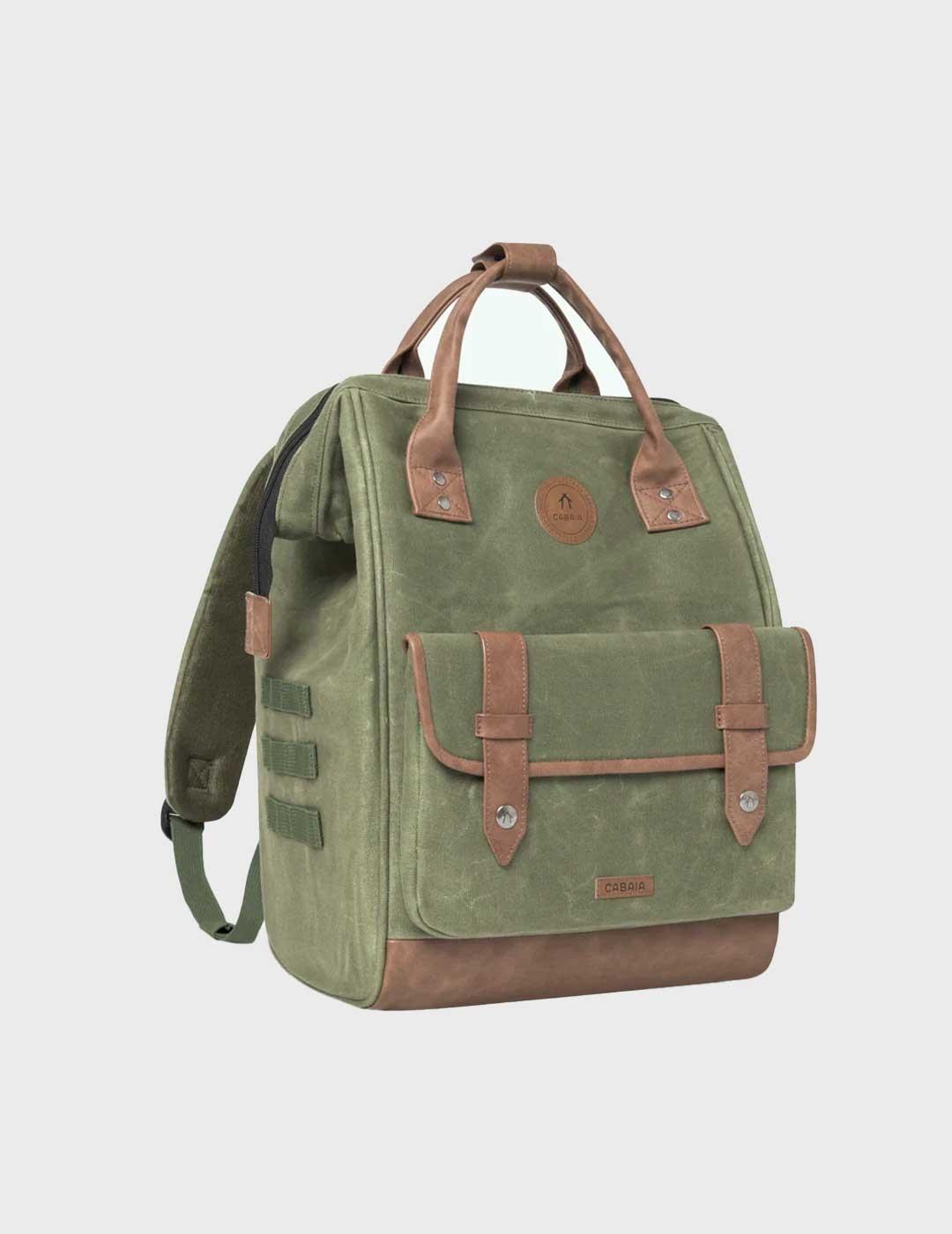 Cabaia Nicosei mochila verde para hombre y mujer