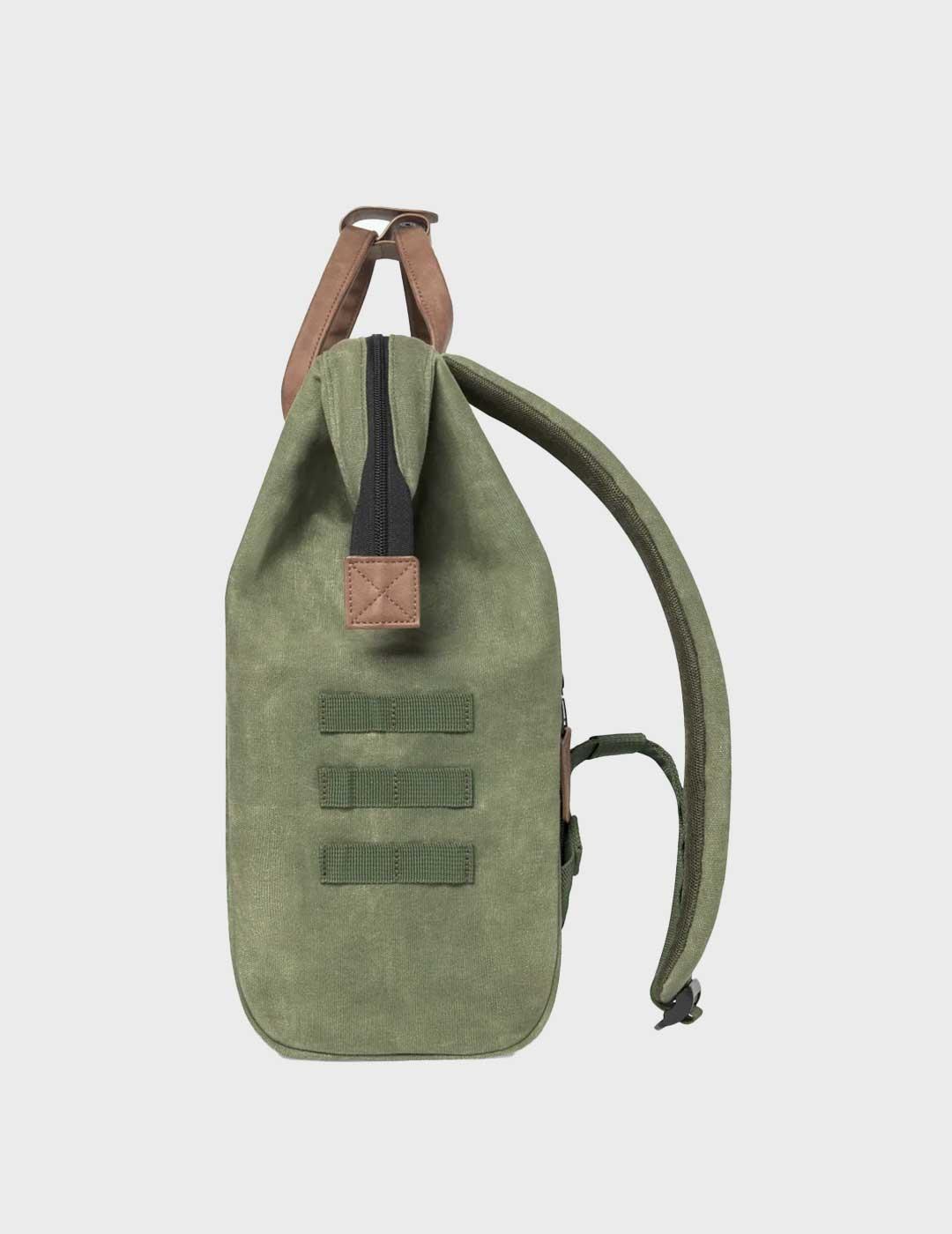 Cabaia Nicosei mochila verde para hombre y mujer