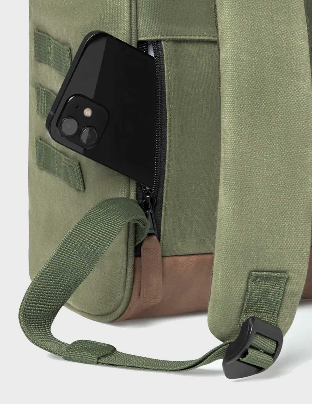 Cabaia Nicosei mochila verde para hombre y mujer