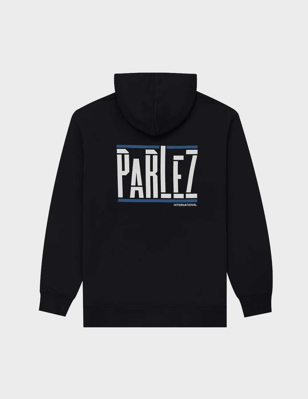 Parlez Layman sudadera negra para hombre