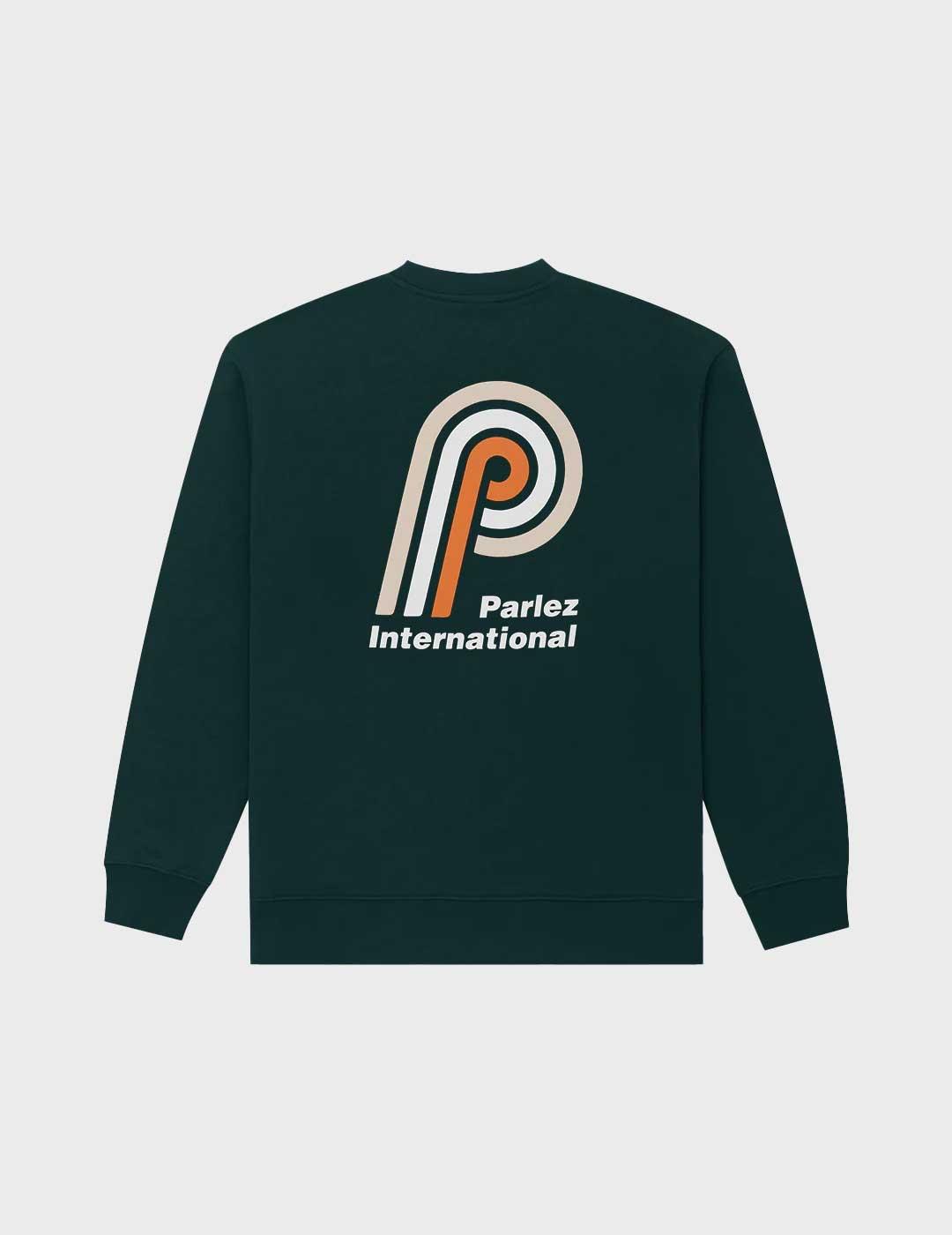 Parlez Poplar sudadera verde para hombre