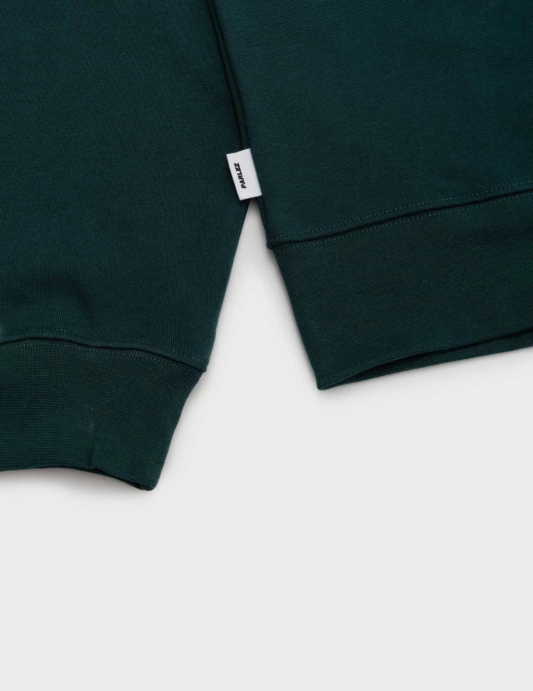 Parlez Poplar sudadera verde para hombre