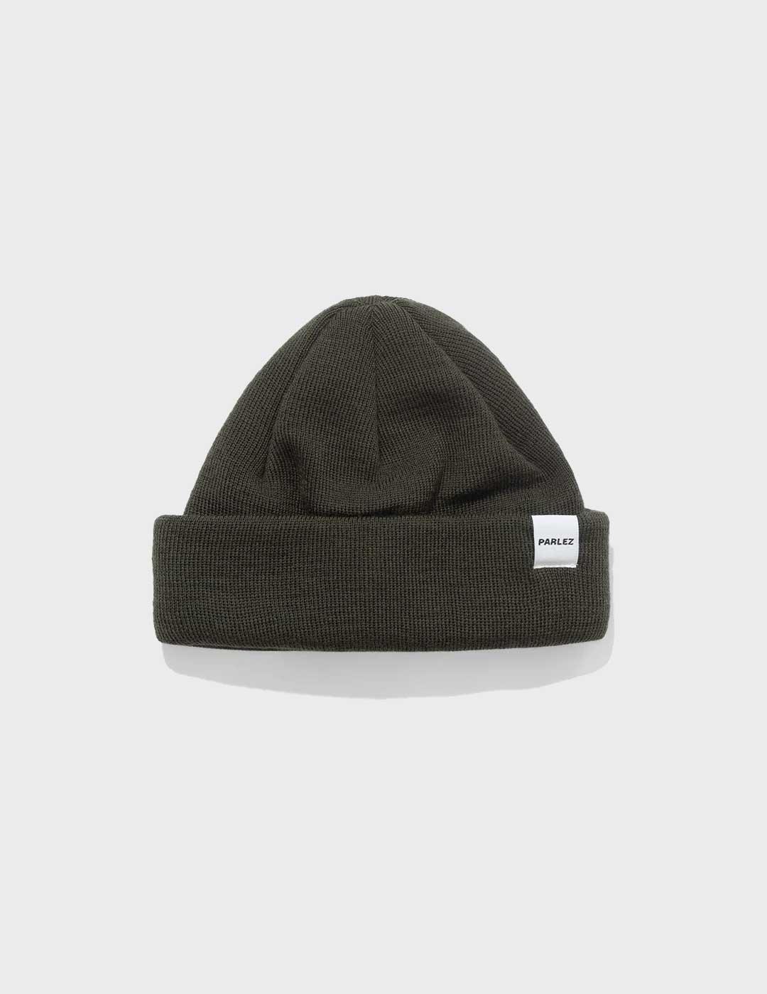 Parlez Flatholm Beanie gorro verde para hombre