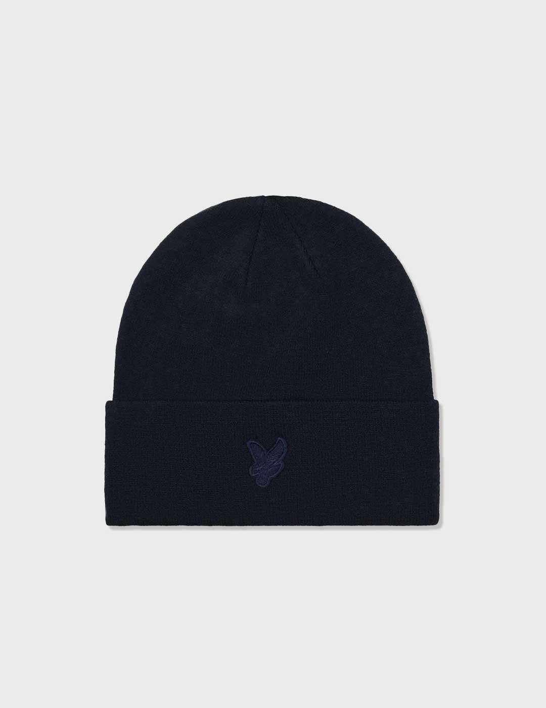 Lyle & Scott Tonal Eagle gorro azul para hombre y mujer