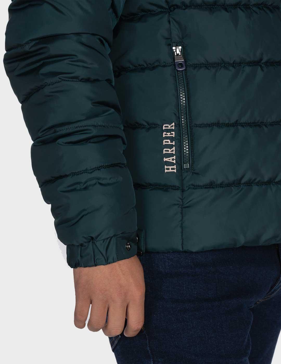 Harper & Neyer Parka Galway chaqueta verde para hombre