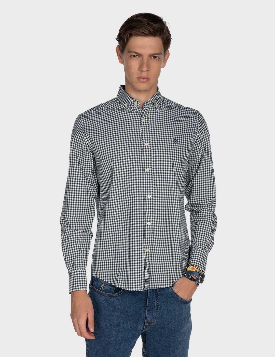 Harper & Neyer Vichy camisa verde para hombre