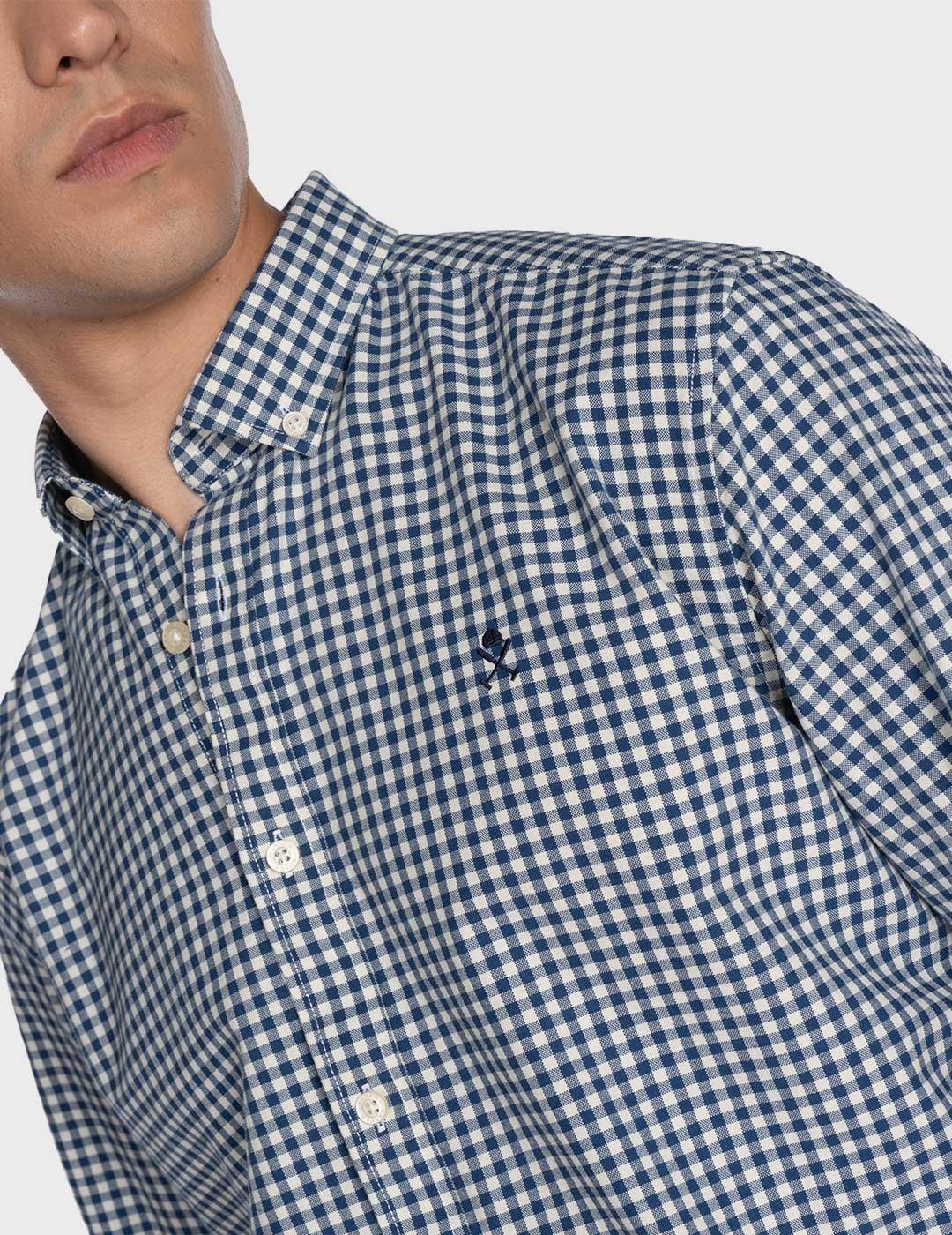 Harper & Neyer Vichy camisa azul para hombre