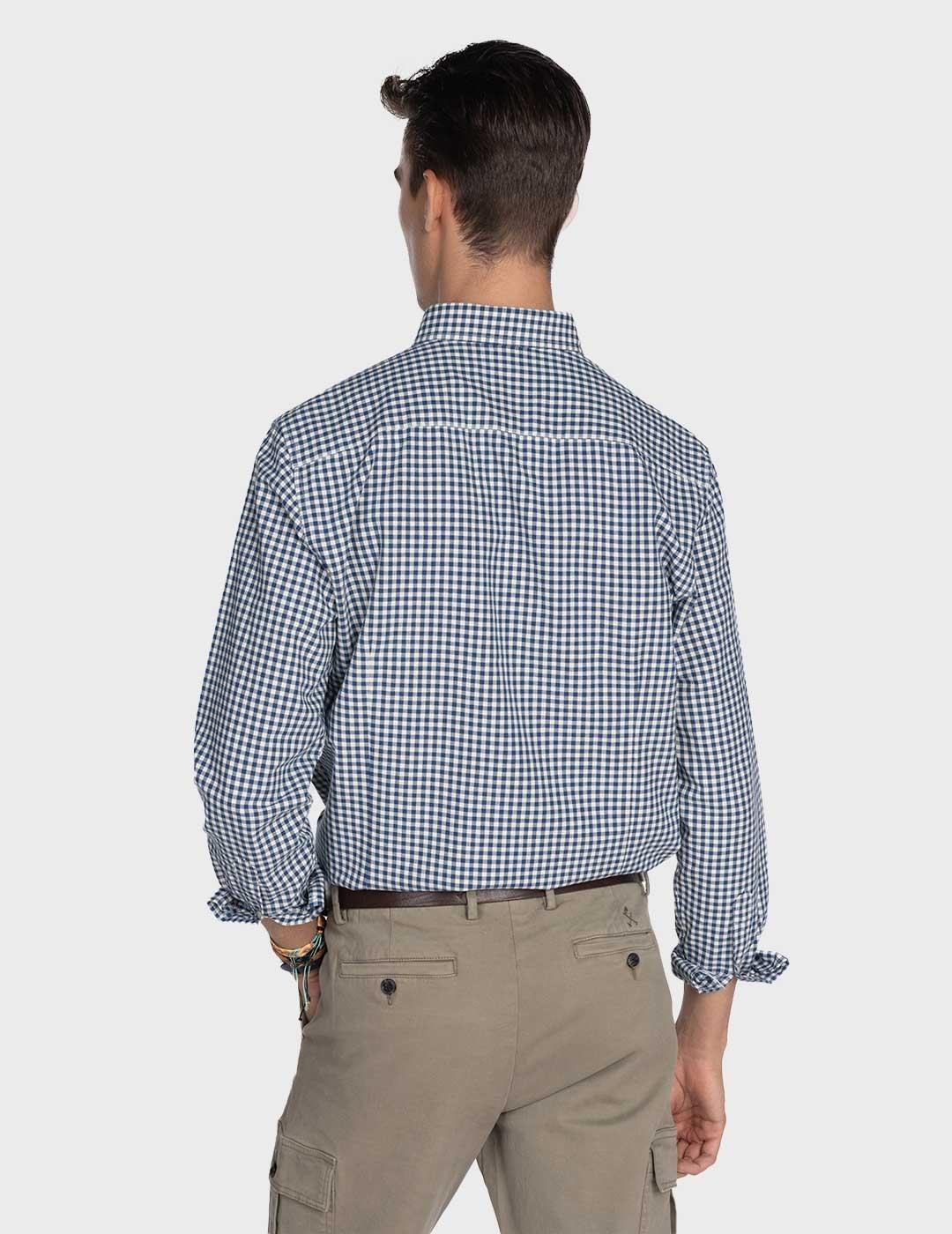 Harper & Neyer Vichy camisa azul para hombre