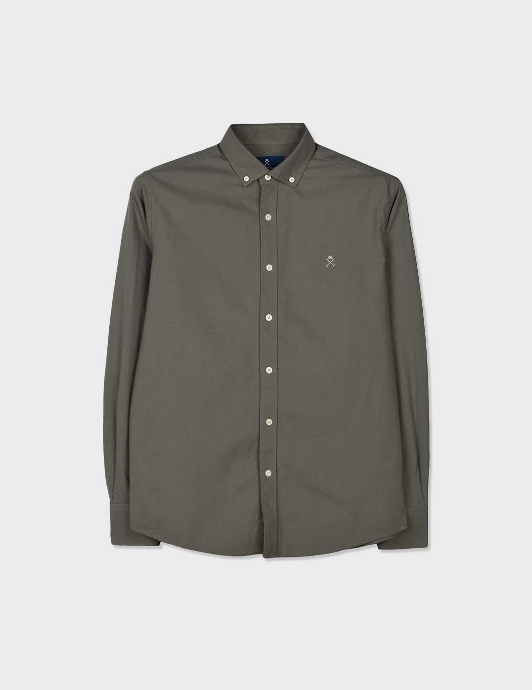 Harper & Neyer Oxford camisa verde para hombre