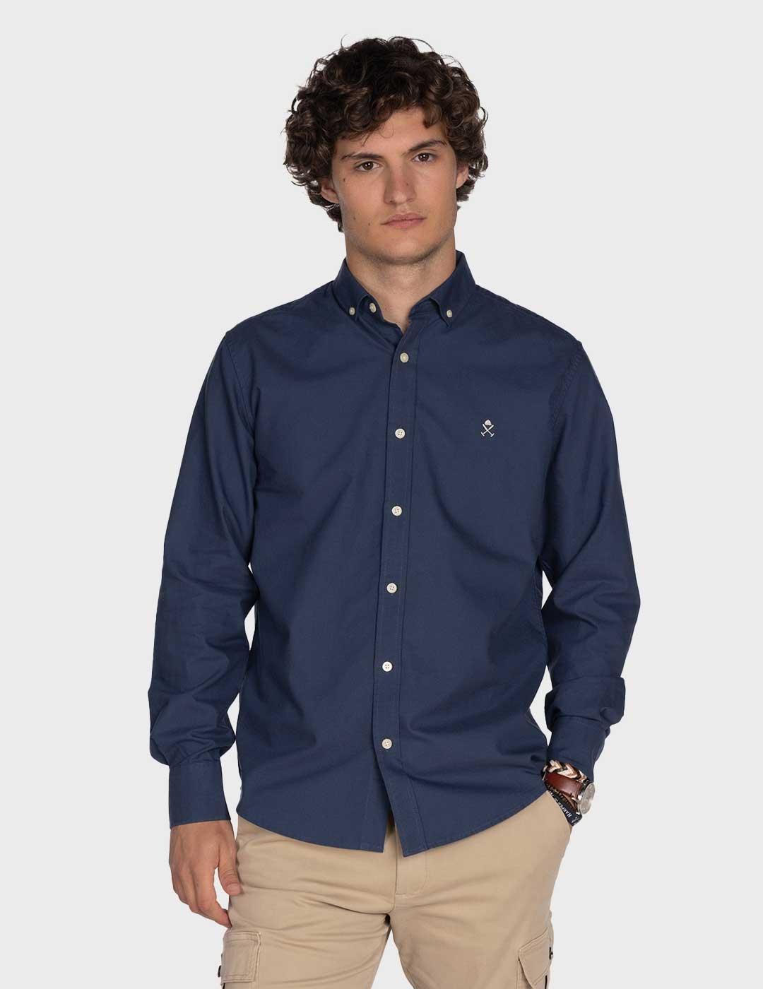 Harper & Neyer Oxford camisa azul para hombre