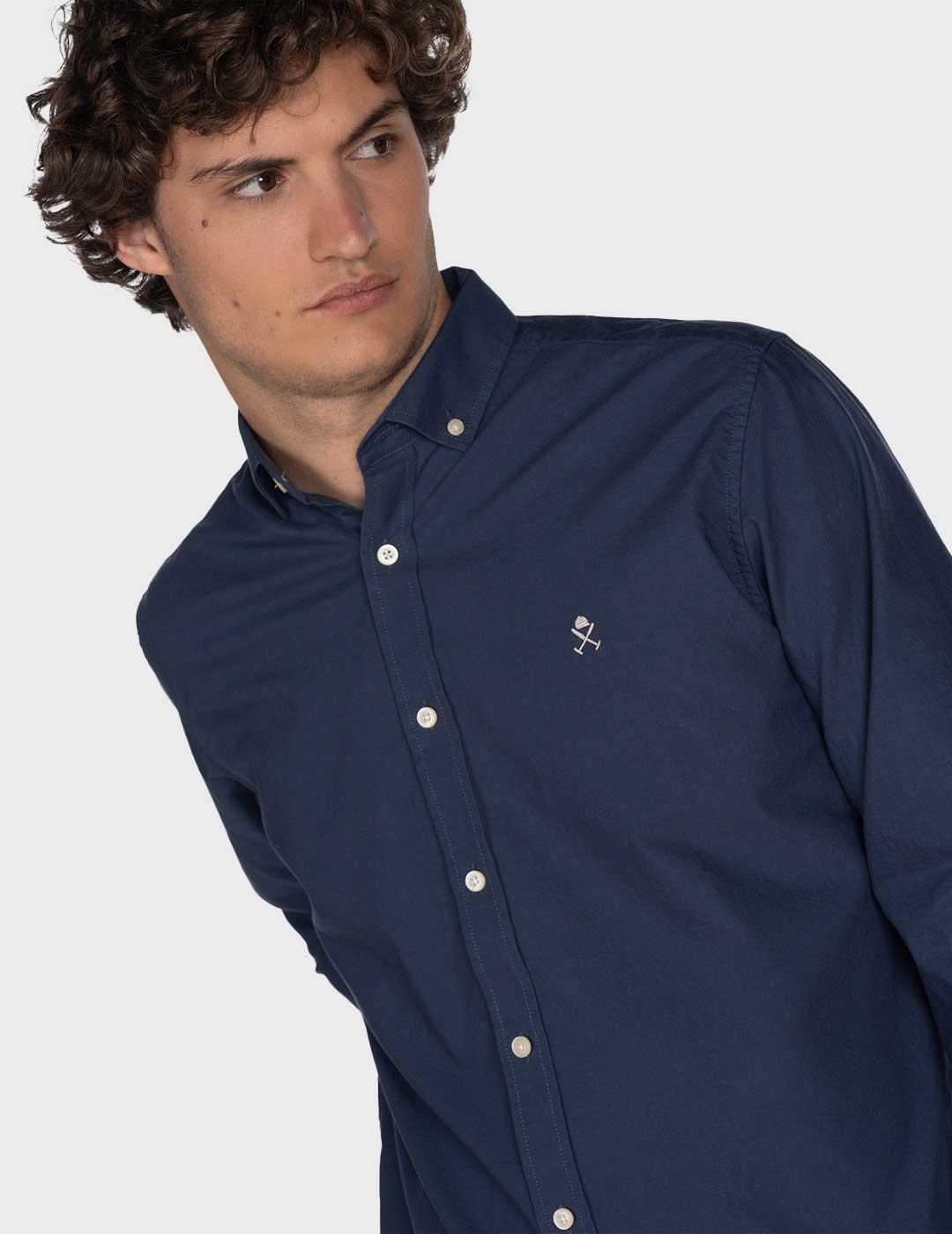 Harper & Neyer Oxford camisa azul para hombre