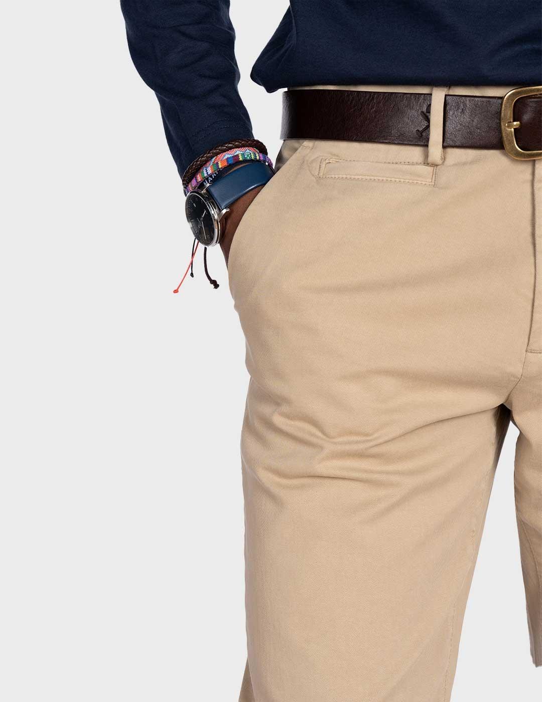 Harper & Neyer Icon pantalón beige para hombre