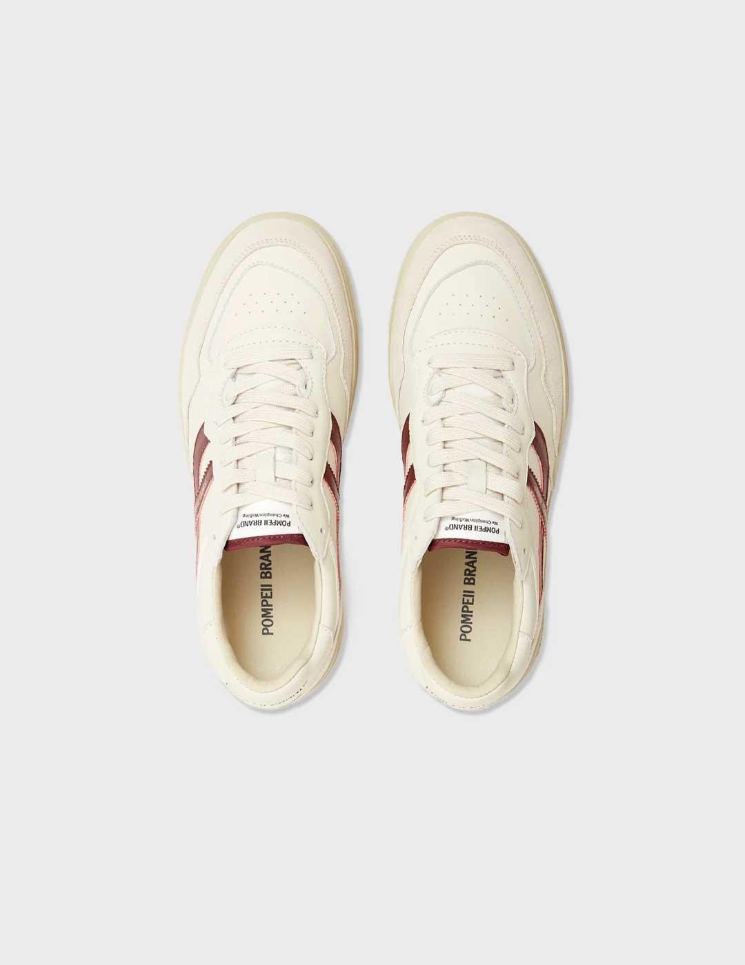 Pompeii Brand Elan Pippa Leather zapatilla blanca para hombr