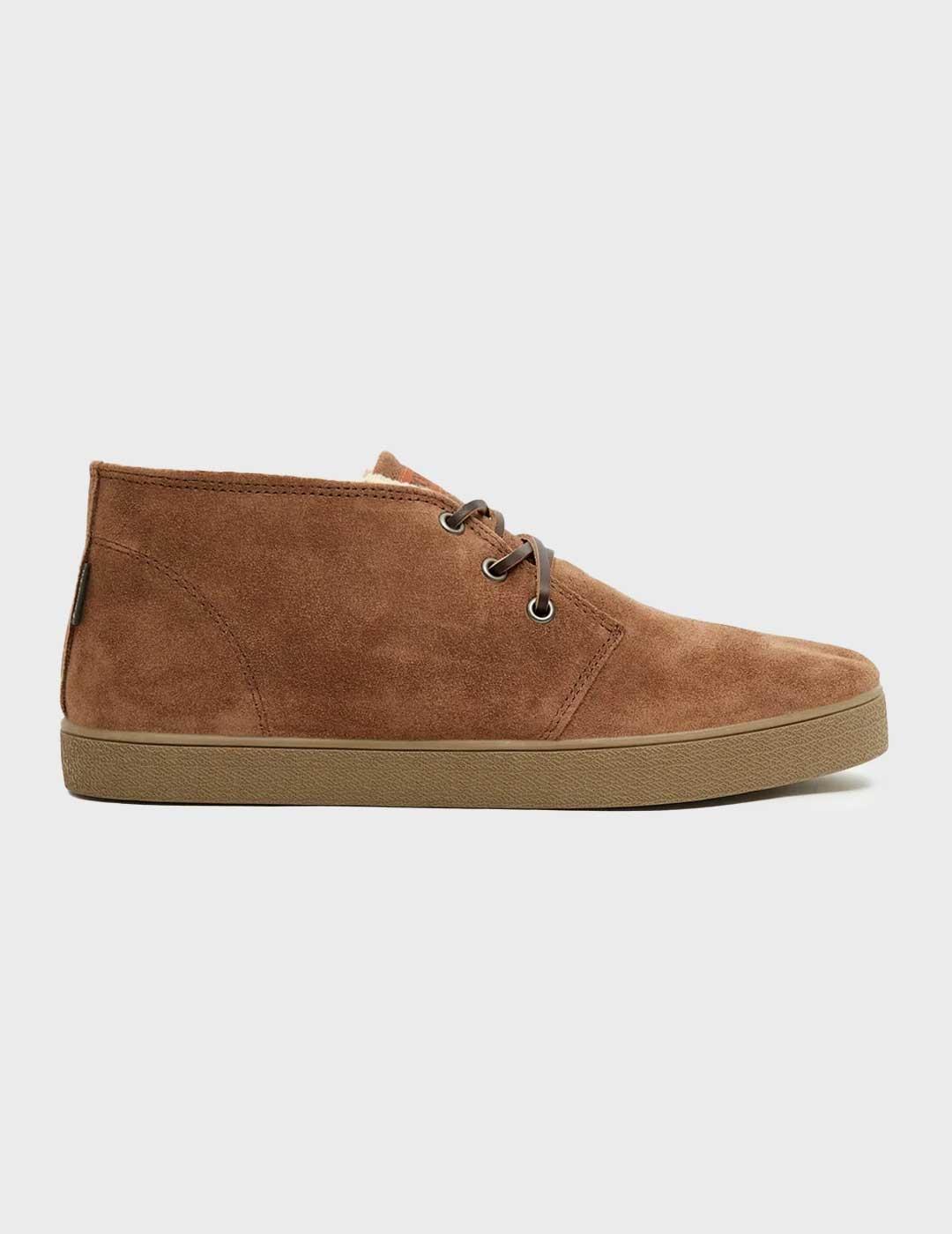 Pompeii Brand Catalina Fleece Zapatilla marrón para hombre