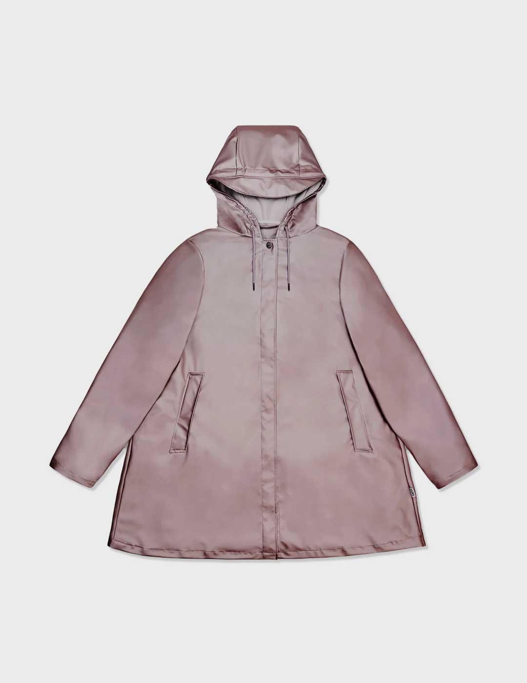 Rains A-Line W chaqueta impermeable rosa para mujer