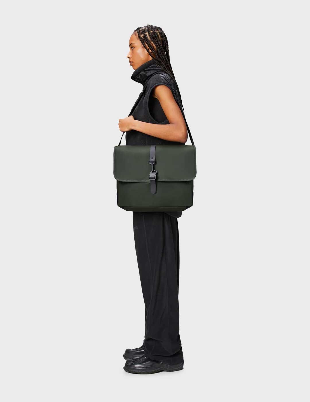 Rains Messenger bolso verde para hombre y mujer