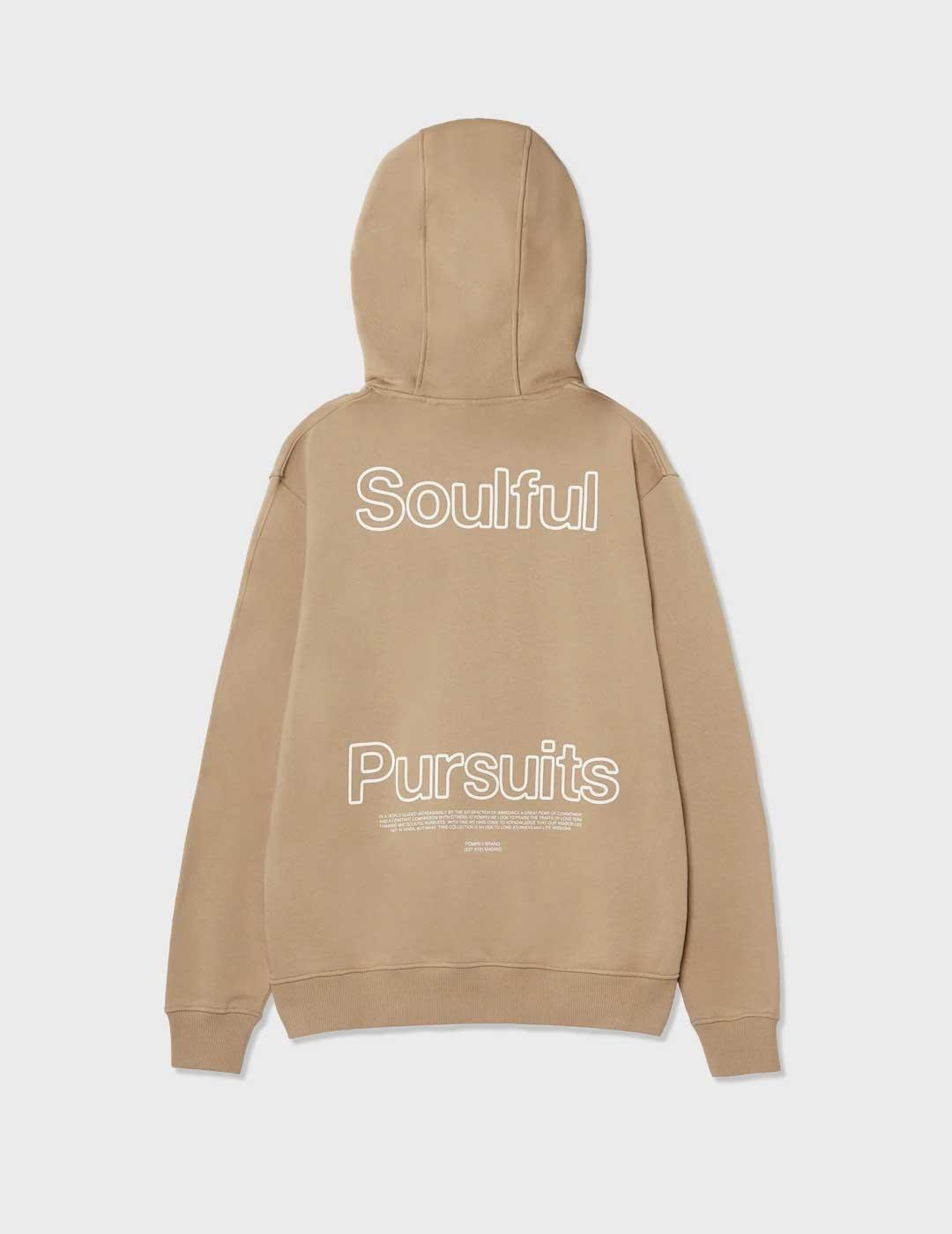 Pompeii Brand Soulful sudadera beige para hombre y mujer