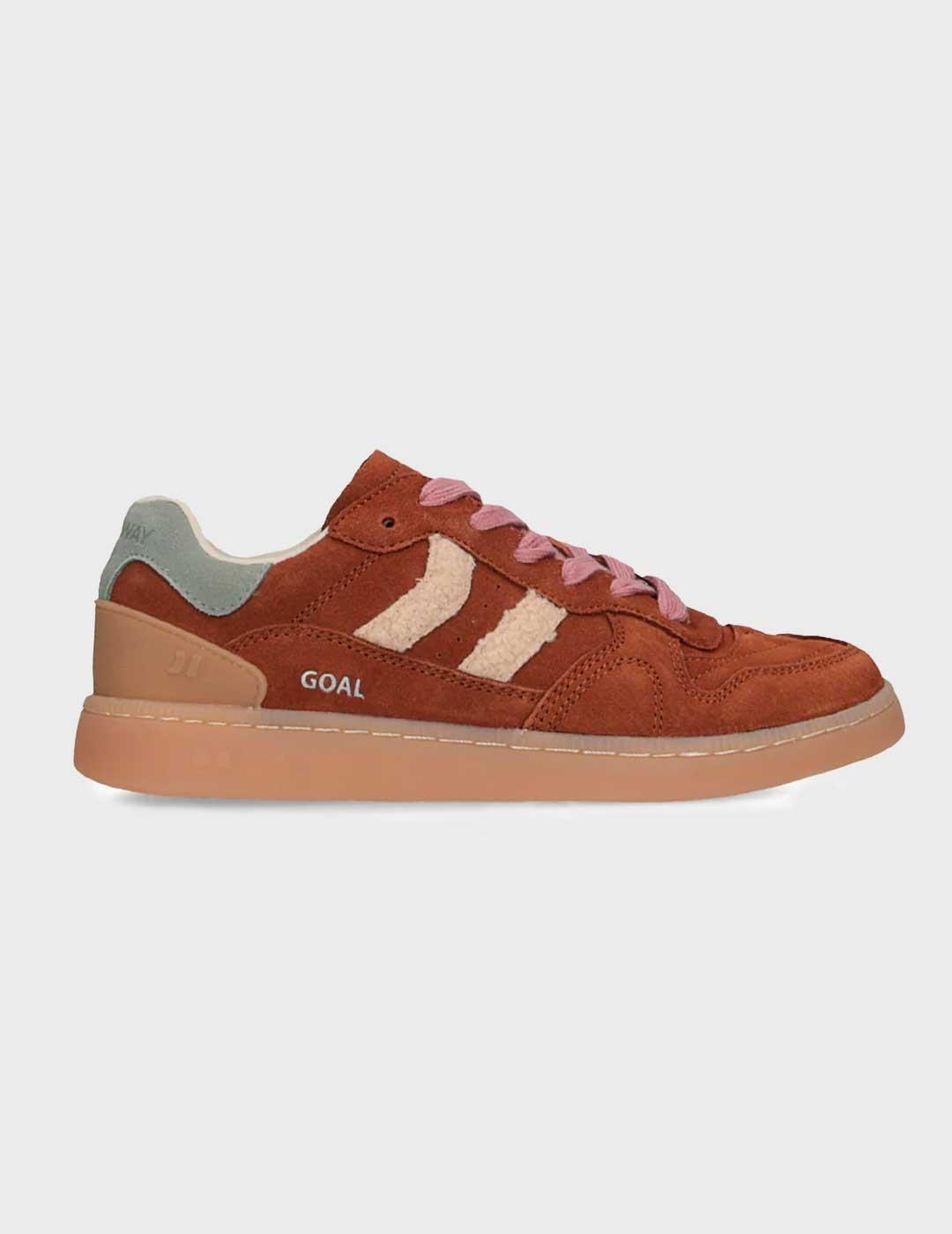 Coolway Goal zapatilla marrón para mujer