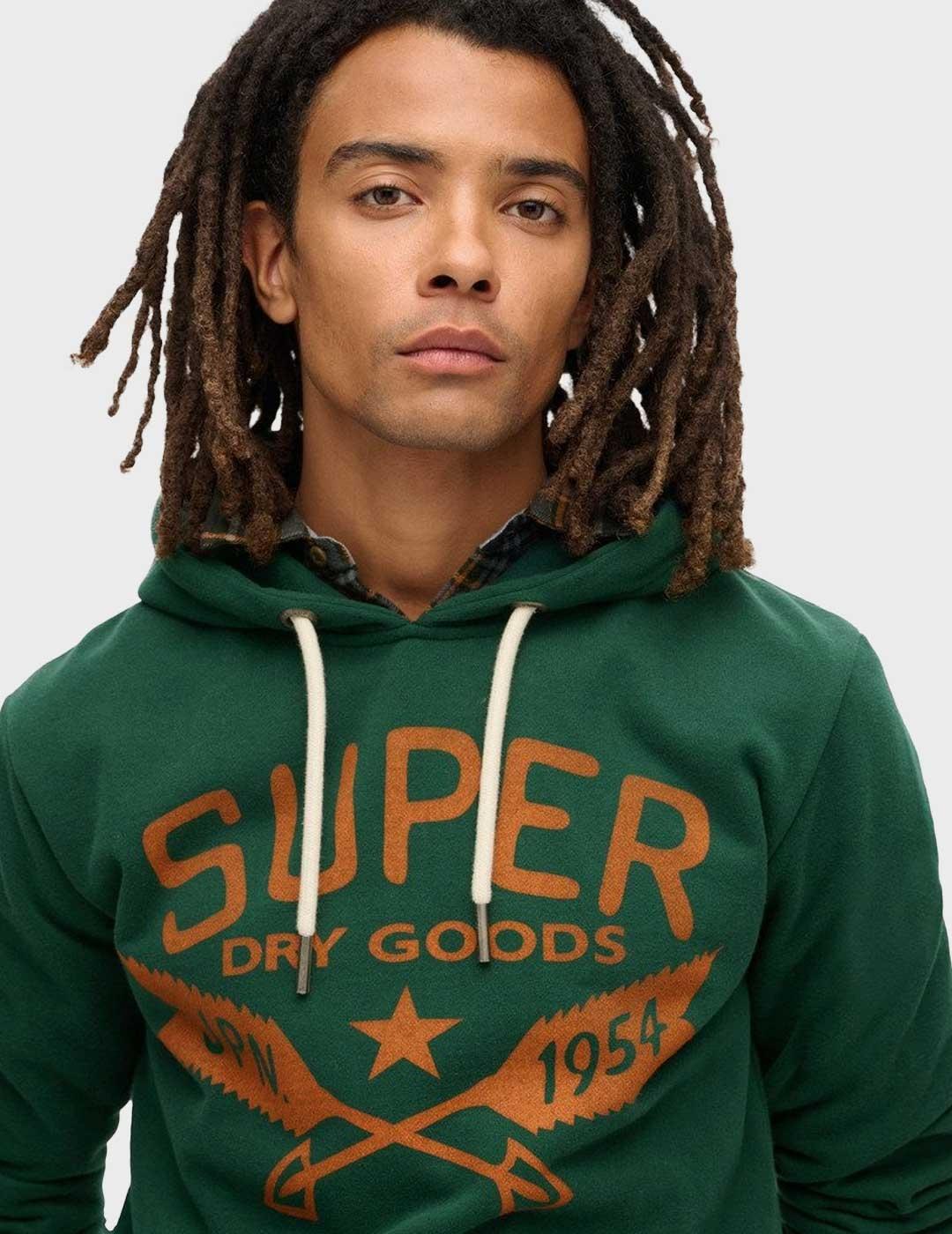 Superdry Lo-fi Outdoor sudadera verde para hombre