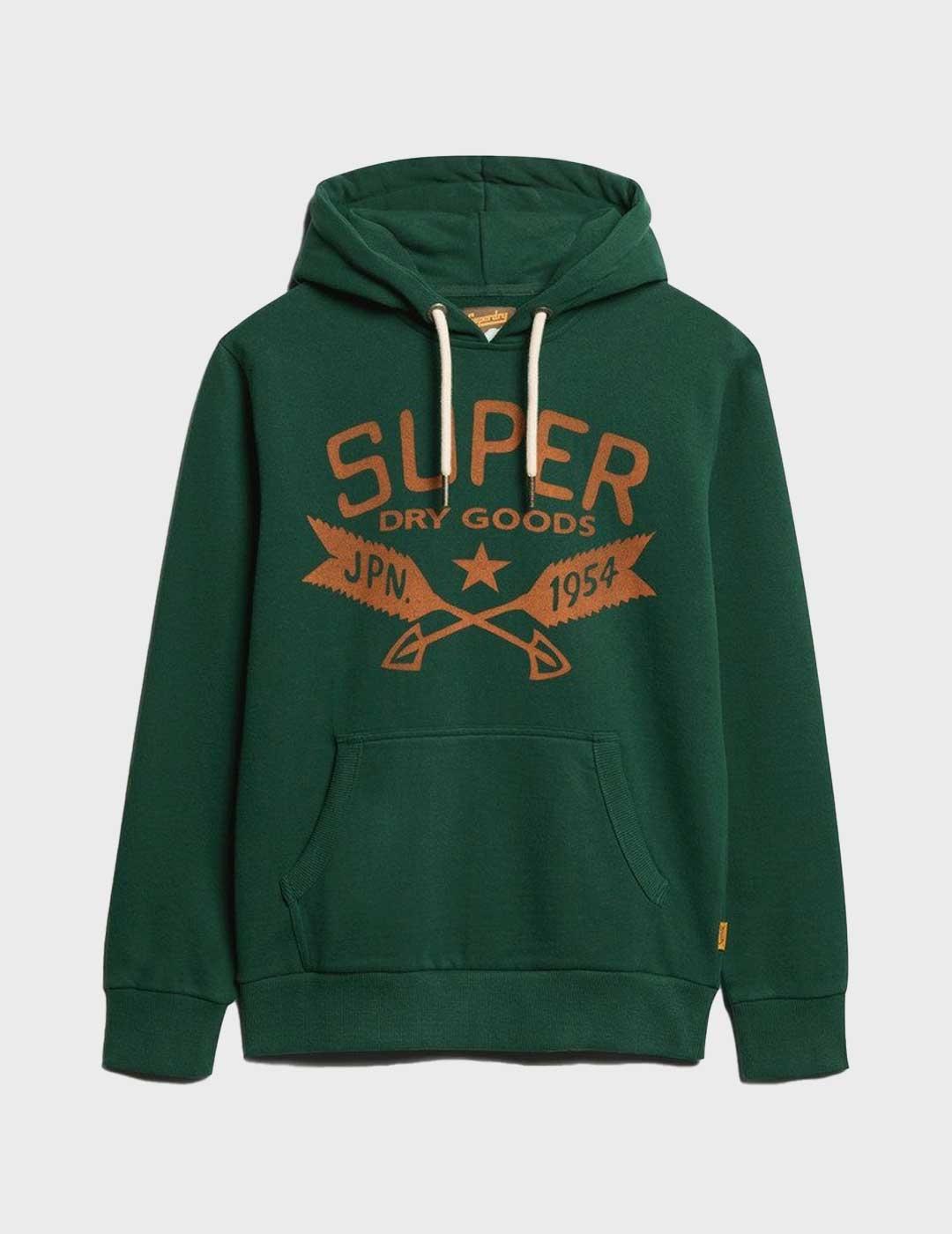 Superdry Lo-fi Outdoor sudadera verde para hombre