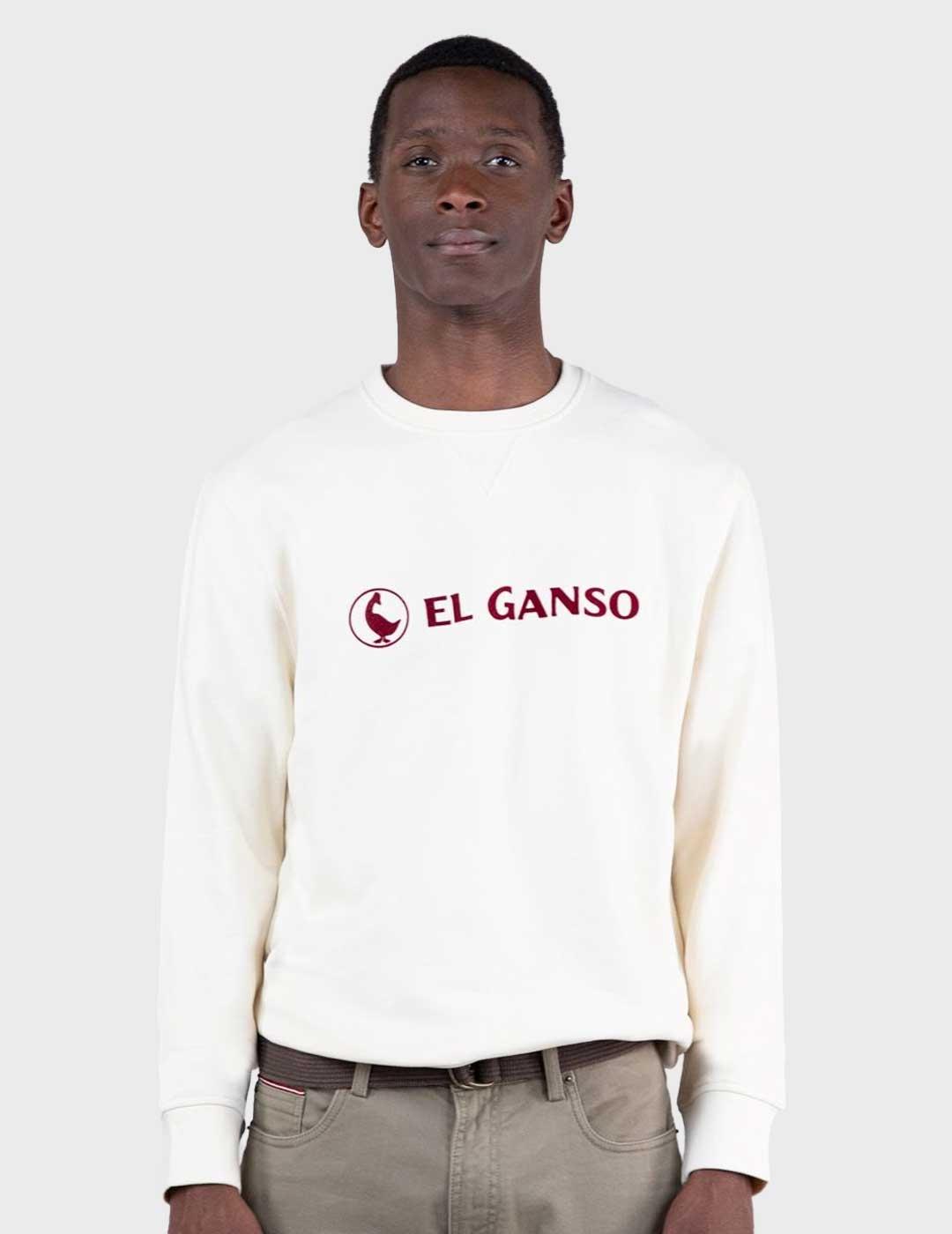 El ganso sudadera blanca para hombre