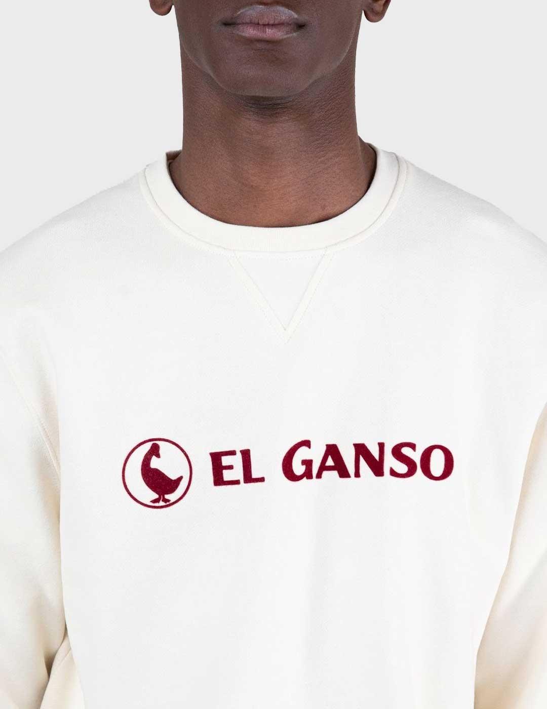 El ganso sudadera blanca para hombre