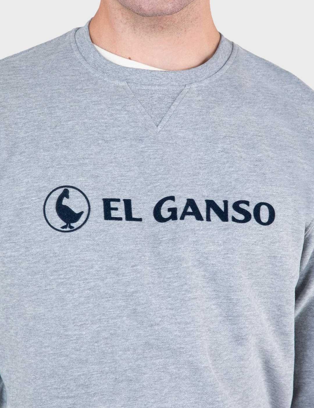 El ganso sudadera gris para hombre