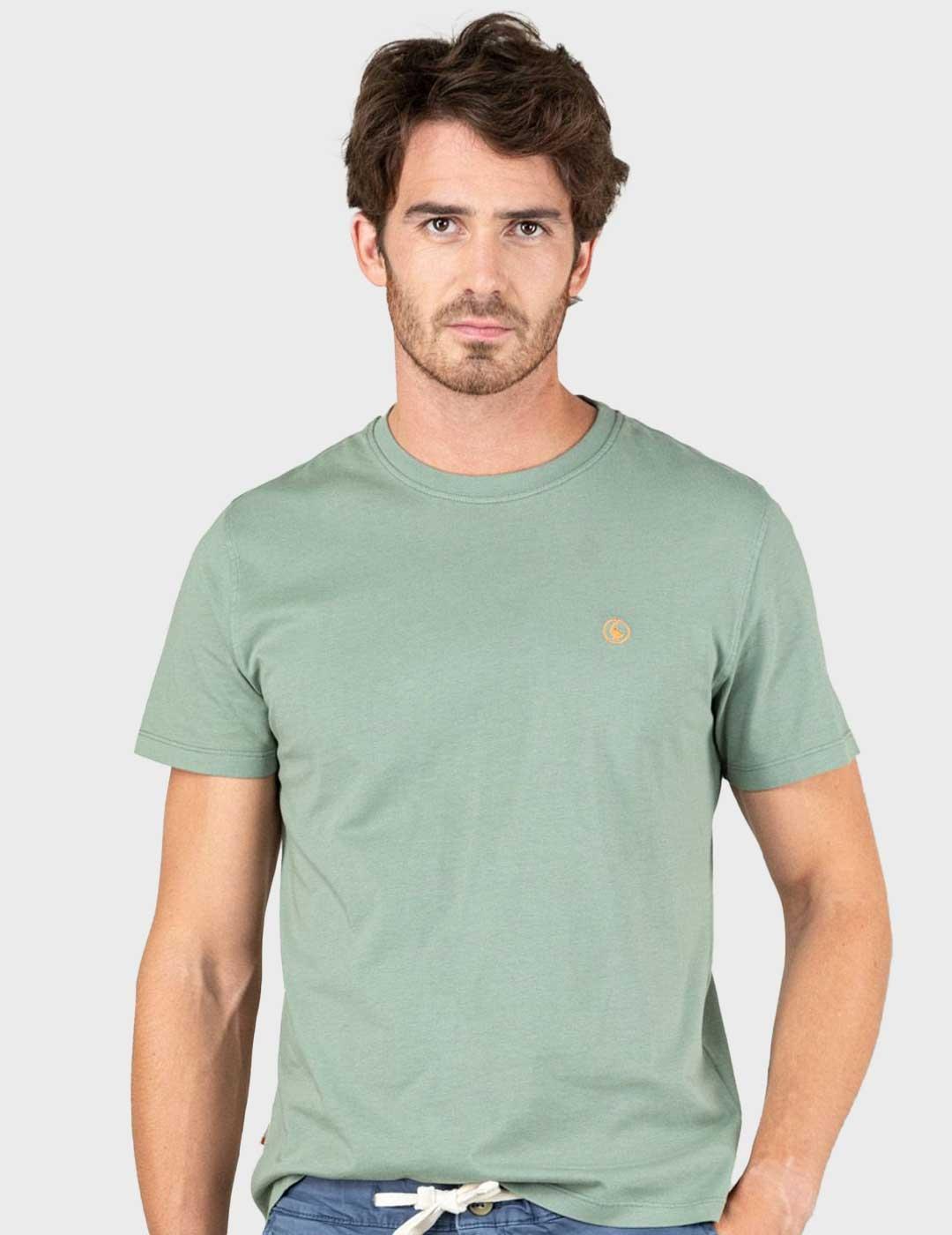 El ganso camiseta verde para hombre