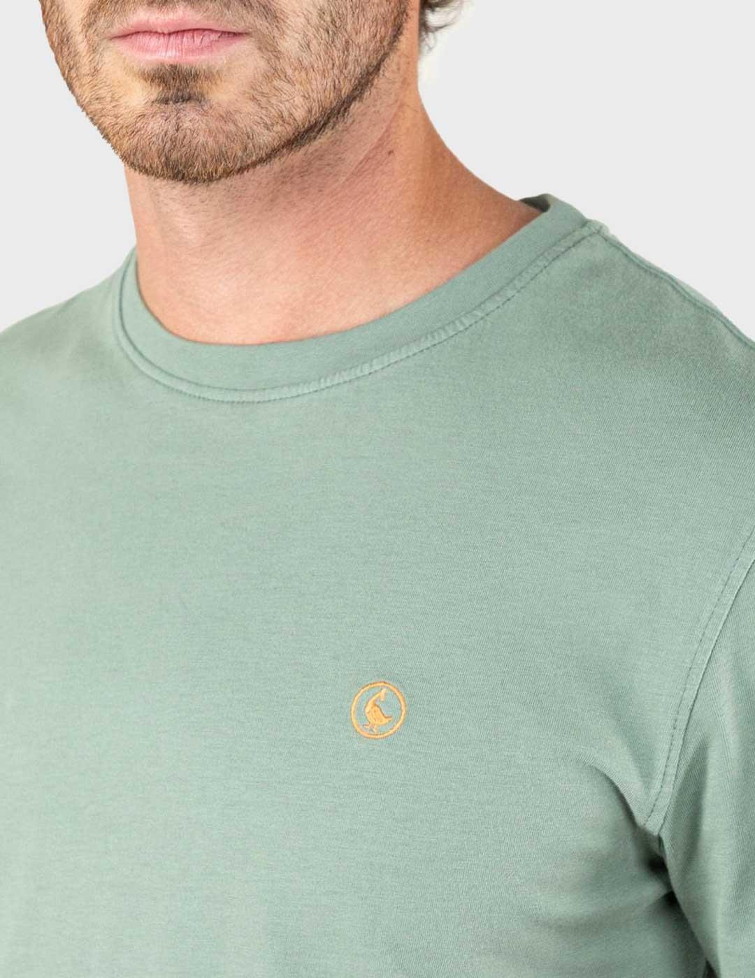 El ganso camiseta verde para hombre