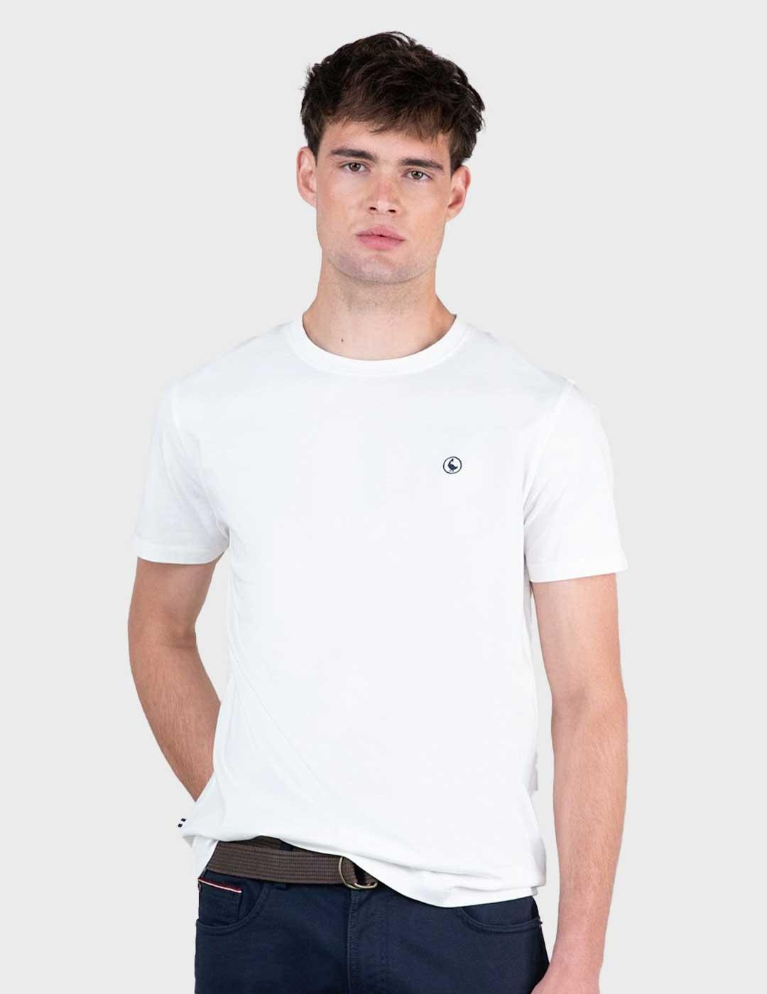 El ganso camiseta blanca para hombre