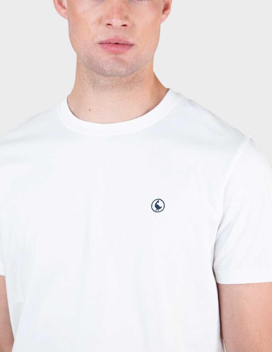 El ganso camiseta blanca para hombre