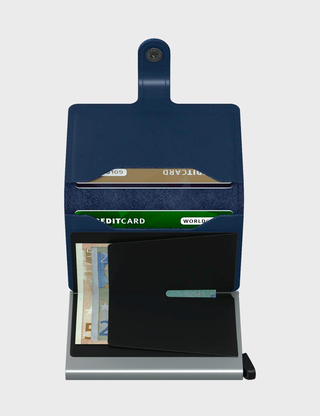 Miniwallet Secrid azul para hombre y mujer