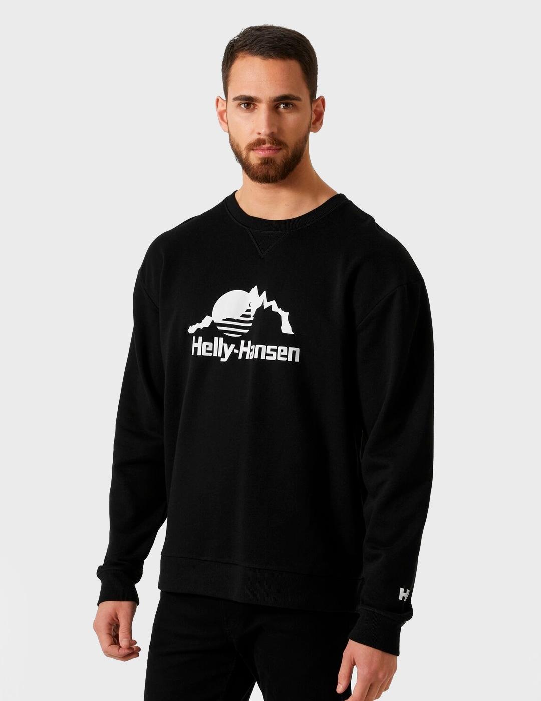 SUDADERA HH YU CREW SWEATER NEGRO PARA HOMBRE