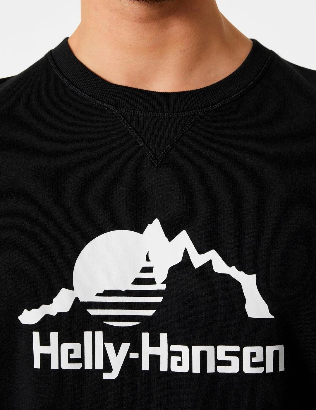 SUDADERA HH YU CREW SWEATER NEGRO PARA HOMBRE