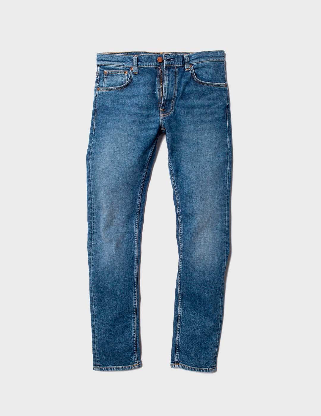 PANTALON NUDIE LEAN DEAN BLUE MUD PARA HOMBRE