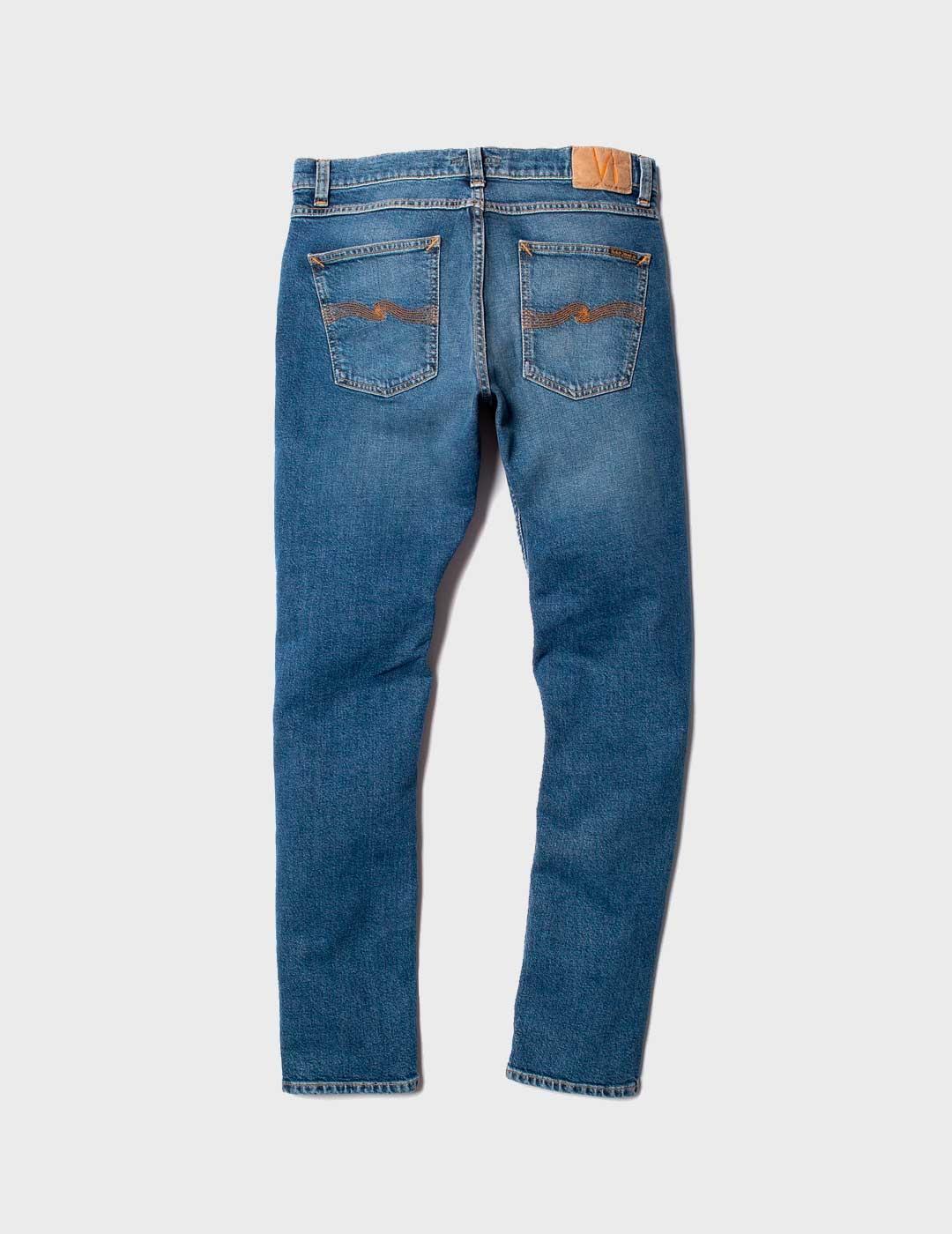 PANTALON NUDIE LEAN DEAN BLUE MUD PARA HOMBRE