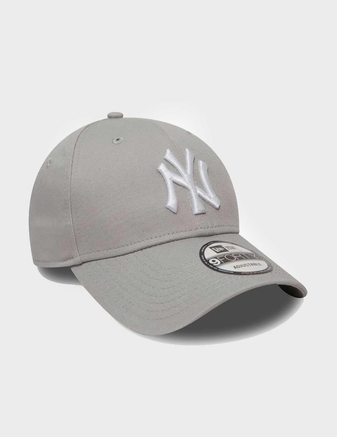 Gorra New Era League Basic 940 gris para hombre