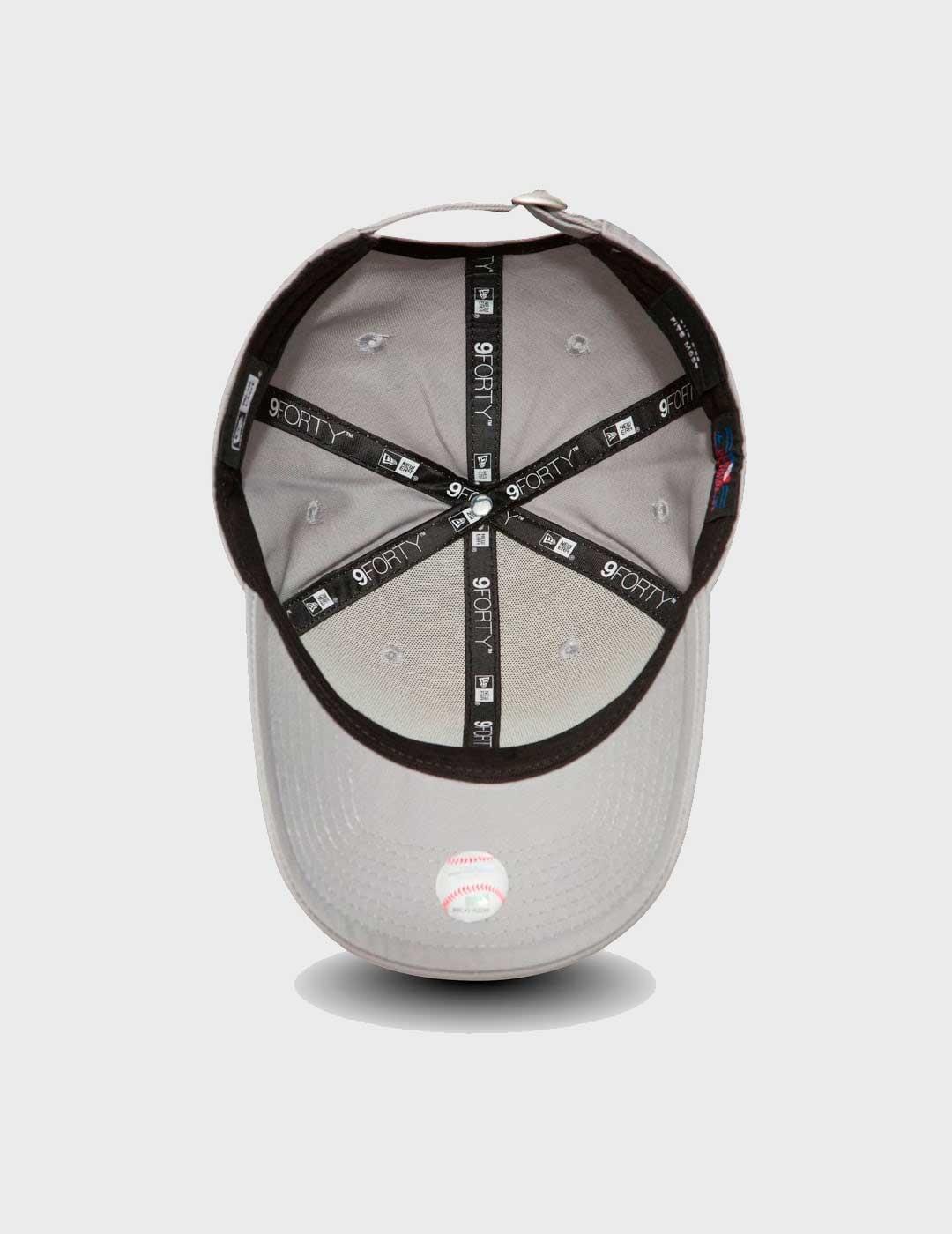 Gorra New Era League Basic 940 gris para hombre