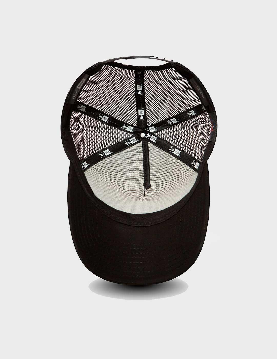 Gorra New Era Clean Trucker negra para hombre