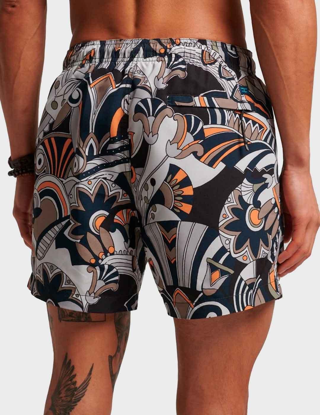 Bañador Superdry Studios Swim multicolor para hombre