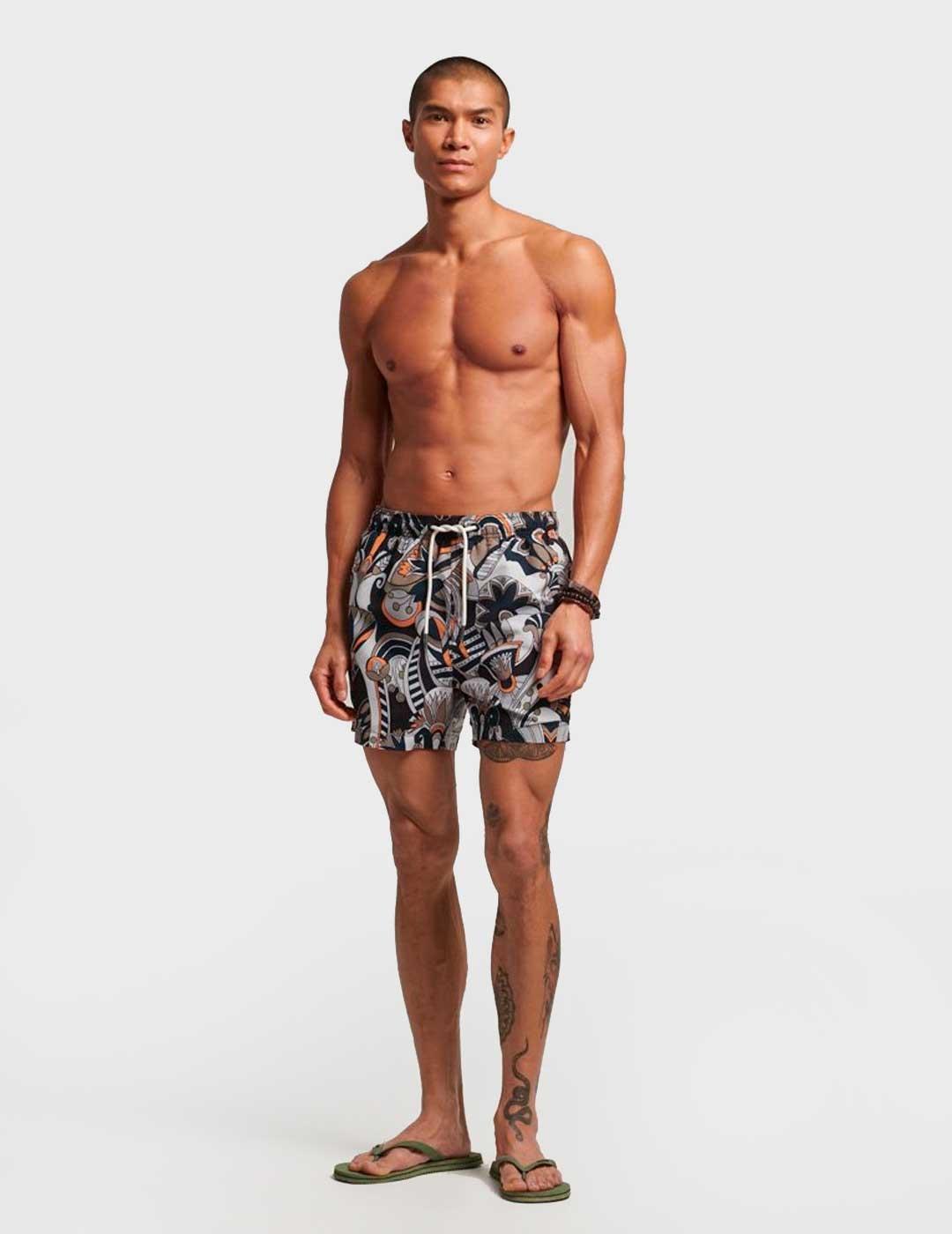 Bañador Superdry Studios Swim multicolor para hombre