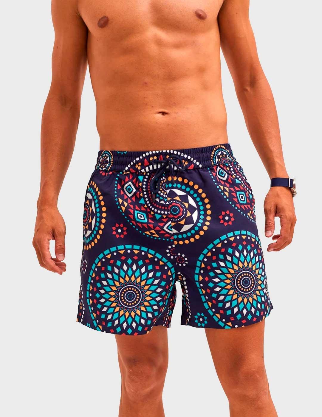 Bañador Williot Mandala azul para hombre