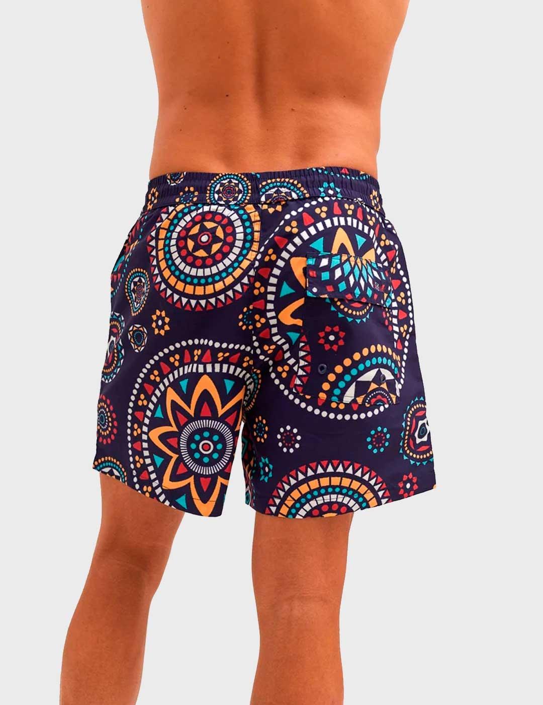 Bañador Williot Mandala azul para hombre