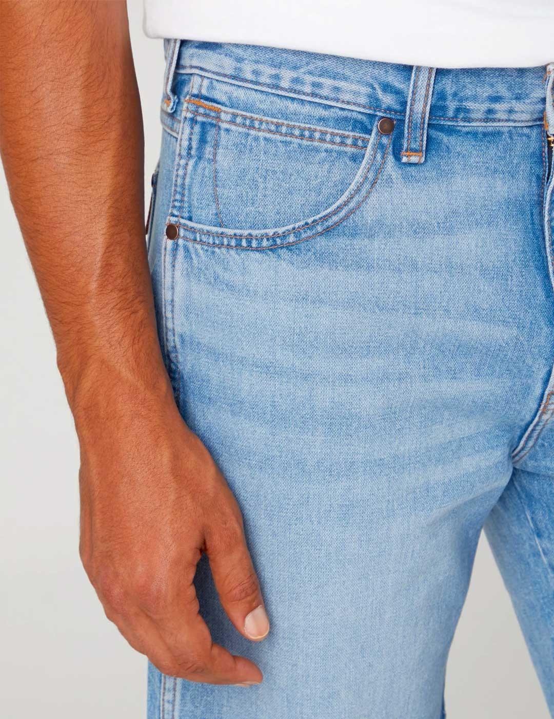 Pantalón corto Wrangler Frontier Eightball azul para hombre