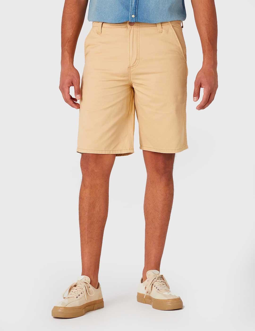 Pantalones cortos Wrangler Casey Chino beiges para hombre