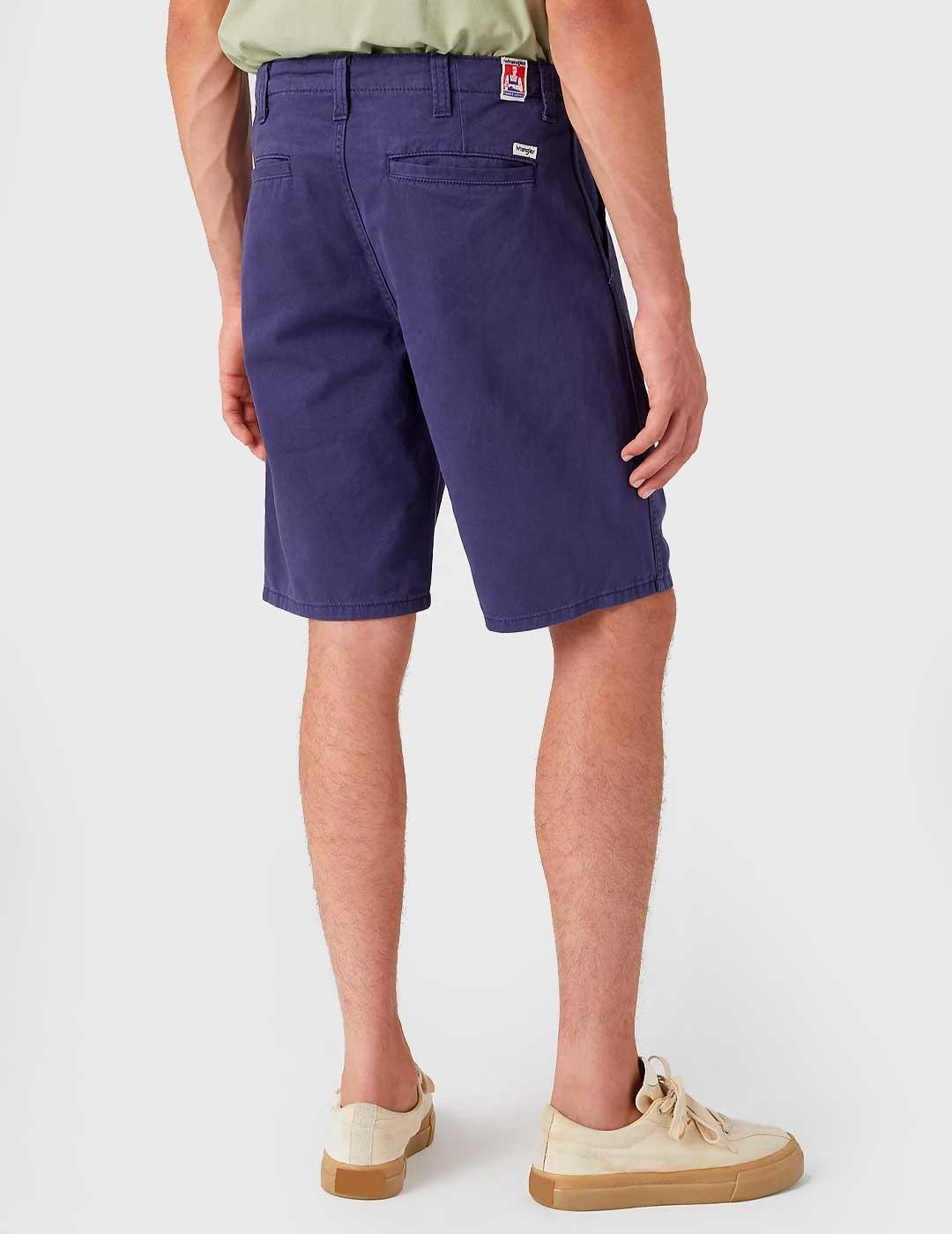 Pantalón corto Wrangler Case Chino azul para hombre